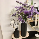 Modern Black Plastic Vase - Chic Boho Decor for Every Room photo review