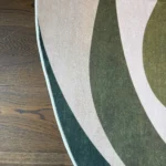 Soft Minimalist Geometric Rug - Modern Polyester Comfort photo review