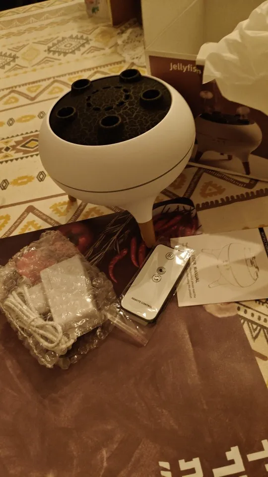 Enchanting Jellyfish Flame Humidifier & Aroma Diffuser 350 ML photo review