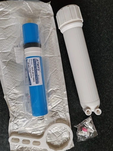 100 GPD RO Membrane, with Housing, Replacement for Drinking RO Water Filter, Wrench,1/4" Quick-Connect Fittings,Check Valve photo review