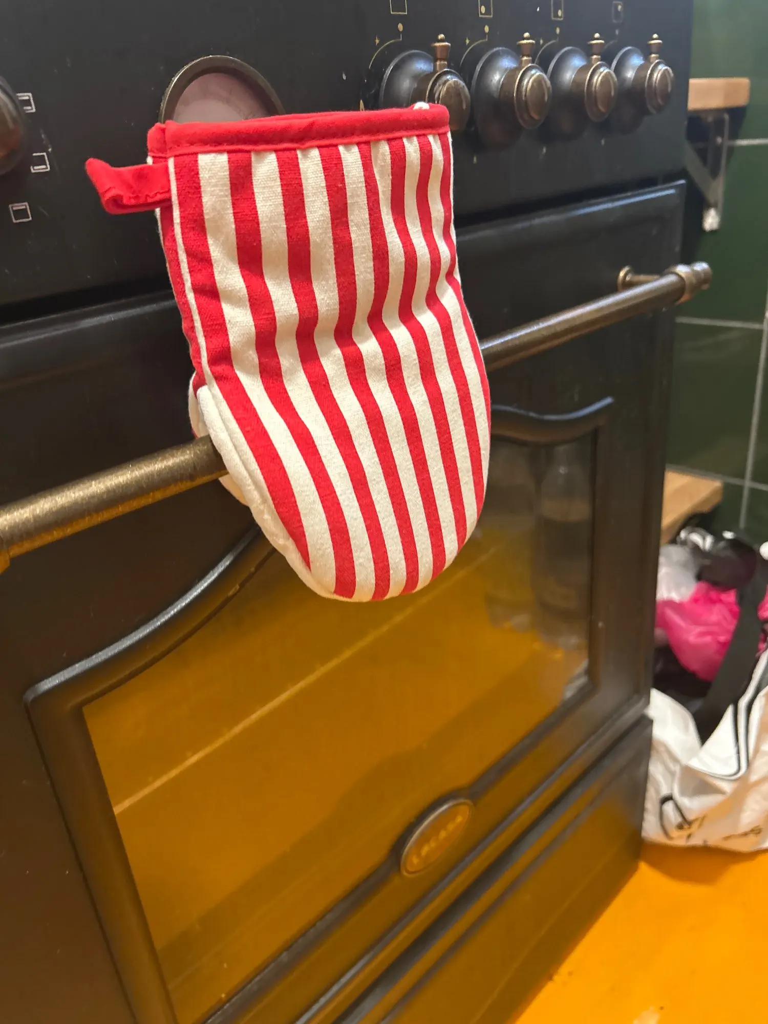 Stylish High-Temp Oven Gloves for Safe Cooking & Baking photo review