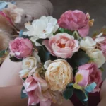 Luxurious Autumn White Silk Roses Bouquet for Timeless Elegance photo review