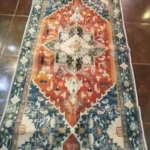 VIKAMA Retro Style Bohemian Indoor Runner Rug for Dining Bar Laundry Rooms Floor Mat Long Carpet Home Decor Kitchen Floor Pad photo review