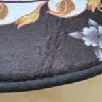 Gold Luxury Round Carpets Living Bedroom Area Rug Room Bedside Chair Mat European Style Home Decor Carpet Tatami Anti-Slip Mat photo review