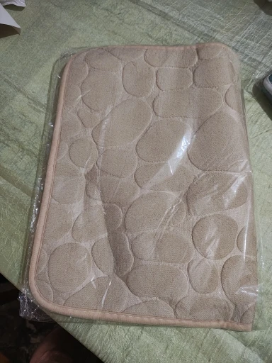 Luxurious Microfiber Pebble Mat for Stylish Home Comfort photo review