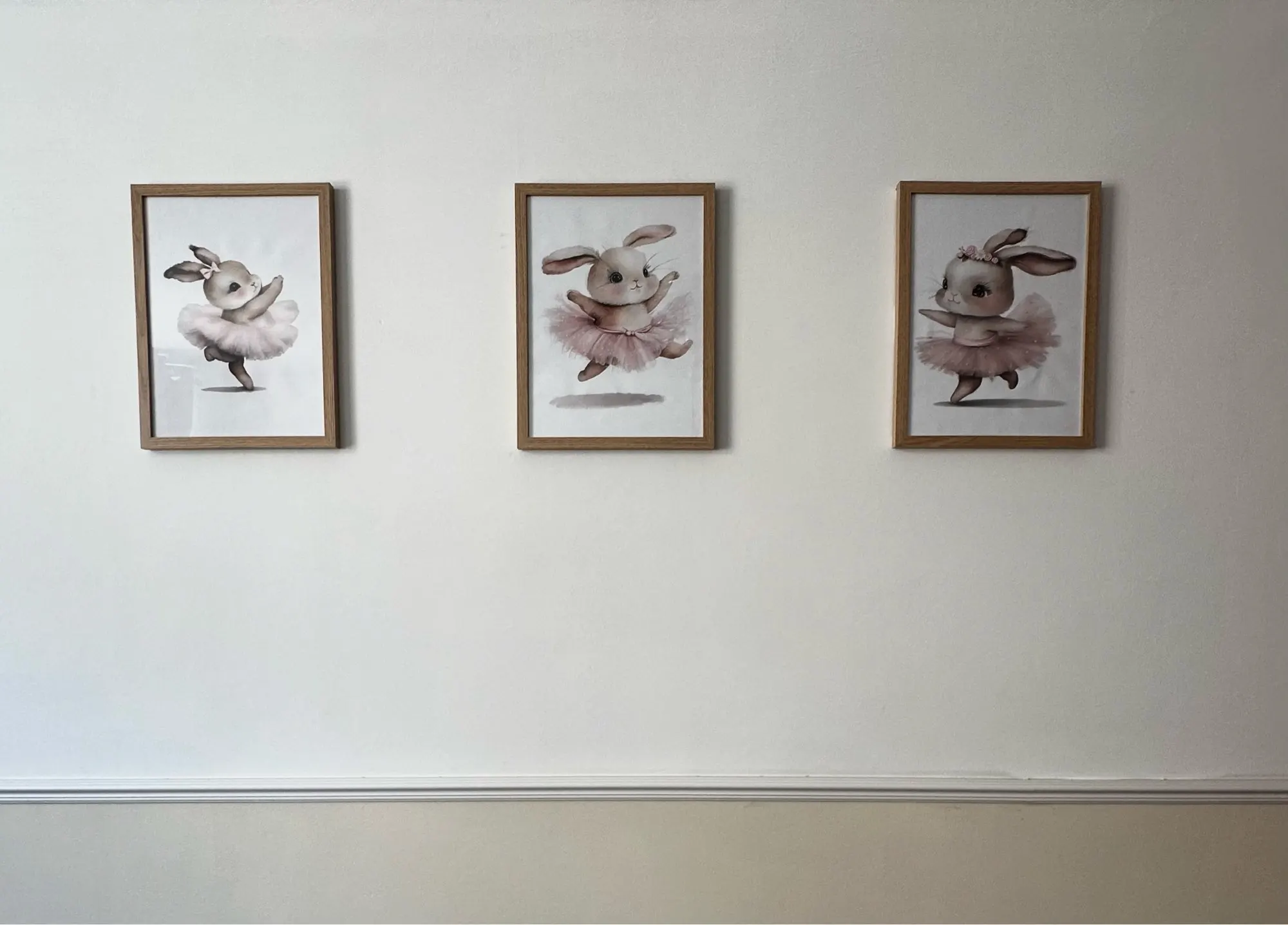 Whimsical Ballerina Bunny Canvas Set for Girls' Rooms photo review