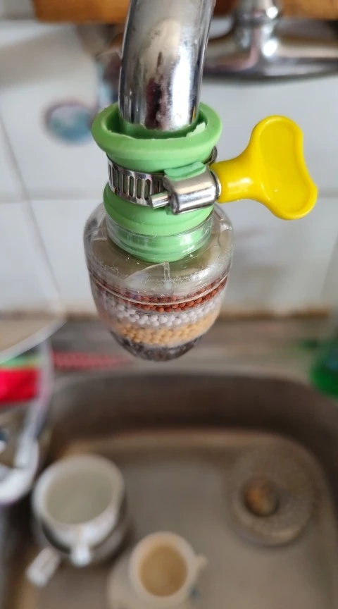 6 Layers Water Filter Tap Purifier Medical Stone Coconut Charcoal Nozzle For Faucet Kitchen Accessories Household Water Filter photo review