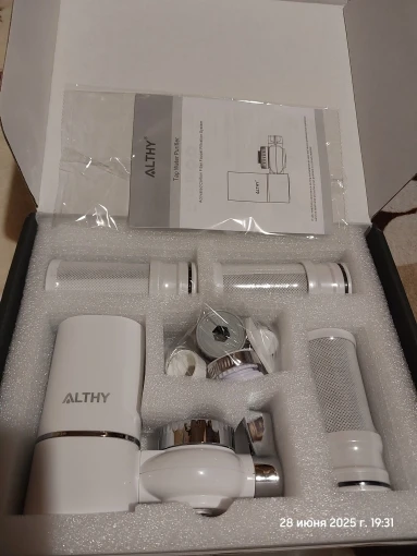 ALTHY Faucet Tap Water Filter Purifier System, Reduces Lead, Chlorine & Bad Taste NSF Certified 320-Gallon Kitchen photo review