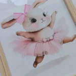 Whimsical Ballerina Bunny Canvas Set for Girls' Rooms photo review