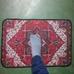 VIKAMA Crystal Velvet Boho Persian Rug Pattern Hallway Carpet Anti-Slip Long Strip Cushion Bedroon Mat Welcome Doormat photo review