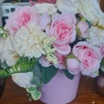 Luxurious Autumn White Silk Roses Bouquet for Timeless Elegance photo review