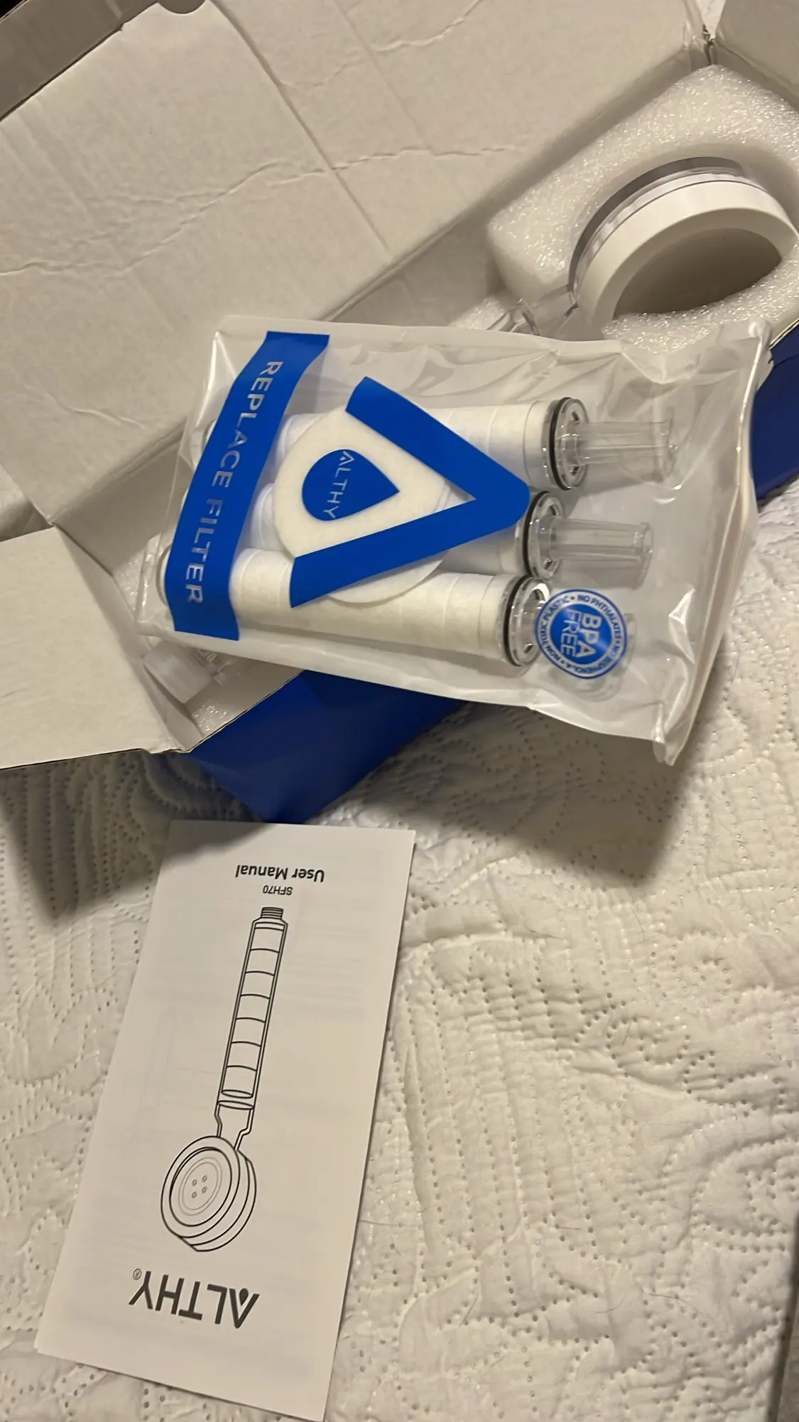 Revitalize Your Shower: ALTHY Spa Shower Head with Filter photo review