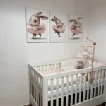 Whimsical Ballerina Bunny Canvas Set for Girls' Rooms photo review