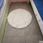 Soft Plush Rugs for Kids Bedroom Play Mat Home Decor Circular Fluffy Carpet for Baby Room Floor Rugs White Rug for Nursery Round photo review