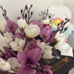 Vibrant 20-Head Artificial Magnolia Bouquet for Timeless Elegance photo review