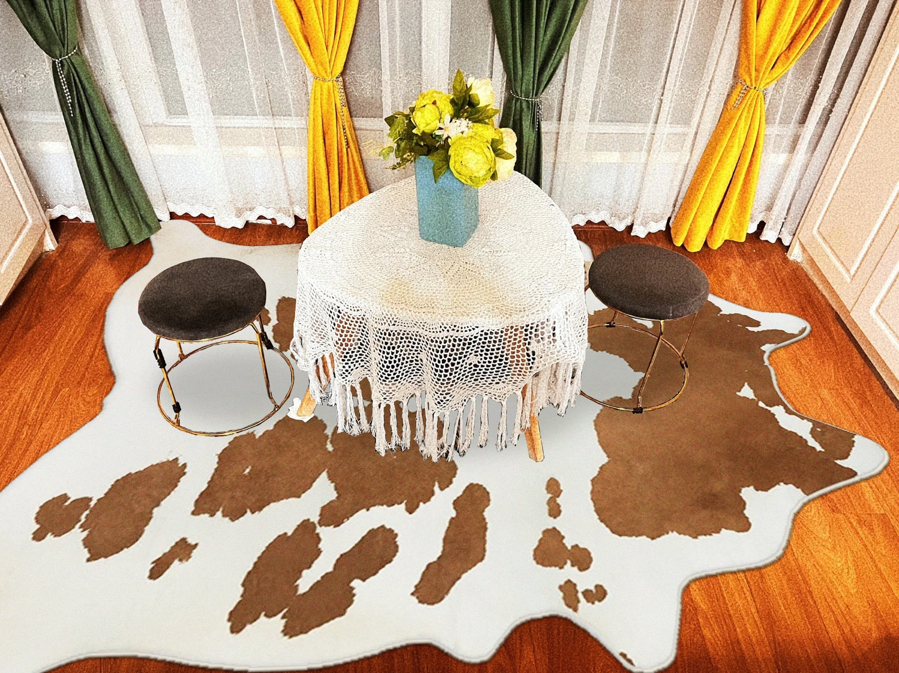 Chic 3 D Striped Luxury Rug: Washable, Anti-Slip Modern Style photo review