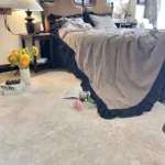 Light Luxury Striped Living Room Rug - Soft Washable Polyester photo review