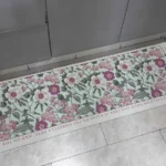 Carpet for Kitchen Floor Mat Pvc Leather Waterproof Non-slip Foot Mats Oil-proof Long Rug Spring Flower Home Decoration Rugs photo review
