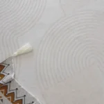 Cream Style Carpets for Living Room Luxury Bedroom Decor Stripe Carpet Irregular Shape Plush Rug Fluffy Soft Washable Thick Mat photo review