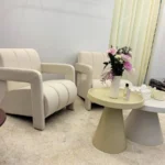 Light Luxury Striped Living Room Rug - Soft Washable Polyester photo review