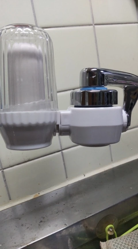 Small Faucet Tap Water Purifier Physical Filtering for Home Kictchen One Filter Element Removable Washable Filter Water Purifier photo review