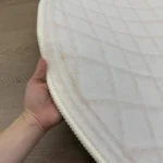 Cream Style Carpets for Living Room Luxury Bedroom Decor Stripe Carpet Irregular Shape Plush Rug Fluffy Soft Washable Thick Mat photo review