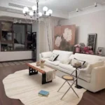 Modern Irregular Geometric Rug: Soft, Washable Living Room Style photo review