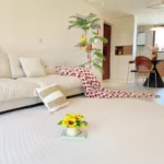 Cream Style Carpets for Living Room Luxury Bedroom Decor Stripe Carpet Irregular Shape Plush Rug Fluffy Soft Washable Thick Mat photo review