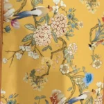 Chinese Style Landscape Kitchen Carpet Flower and Bird Pattern PVC Rug Retro Ethnic Style Non-slip Foot Mat Waterproof Floor Mat photo review