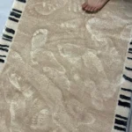 Soft Fluffy Bedside Mat – Minimalist Striped Serene Comfort photo review