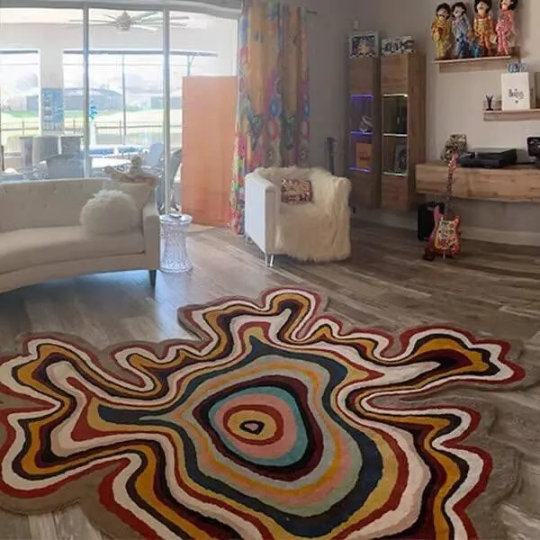 Modern Luxury Washable Carpet Rug for Living Room & Bedroom photo review