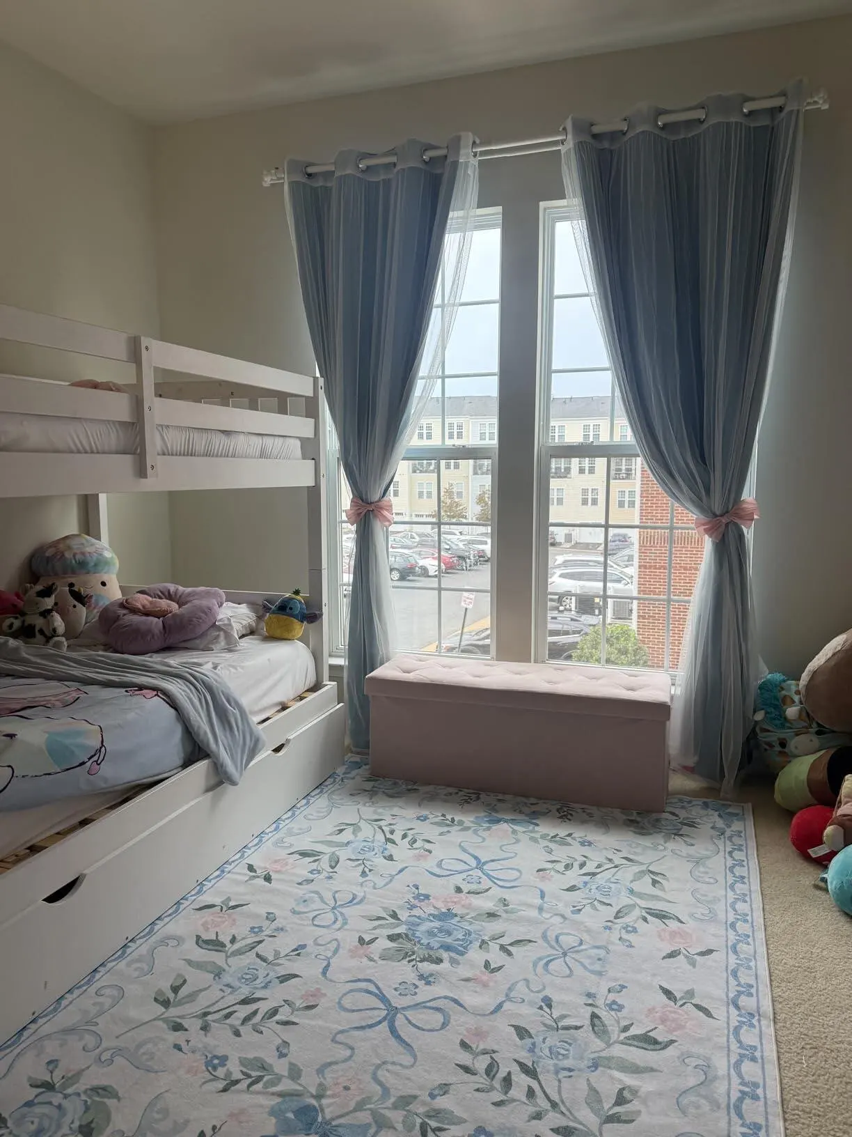 Living Room Carpet Bedroom Bedside Sofa Floor Mat Washable Bow Area Mats Big Area Carpets Floral Style Home Decoration Rug photo review