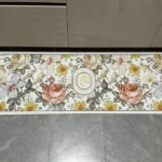 Carpet for Kitchen Floor Mat Pvc Leather Waterproof Non-slip Foot Mats Oil-proof Long Rug Spring Flower Home Decoration Rugs photo review