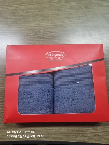 Ultra-Soft Cotton Face Towels - Quick-Dry & Non-Shedding Duo photo review