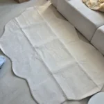 Modern Geometric Fluffy Rug: Soft, Anti-Slip Floor Comfort! photo review