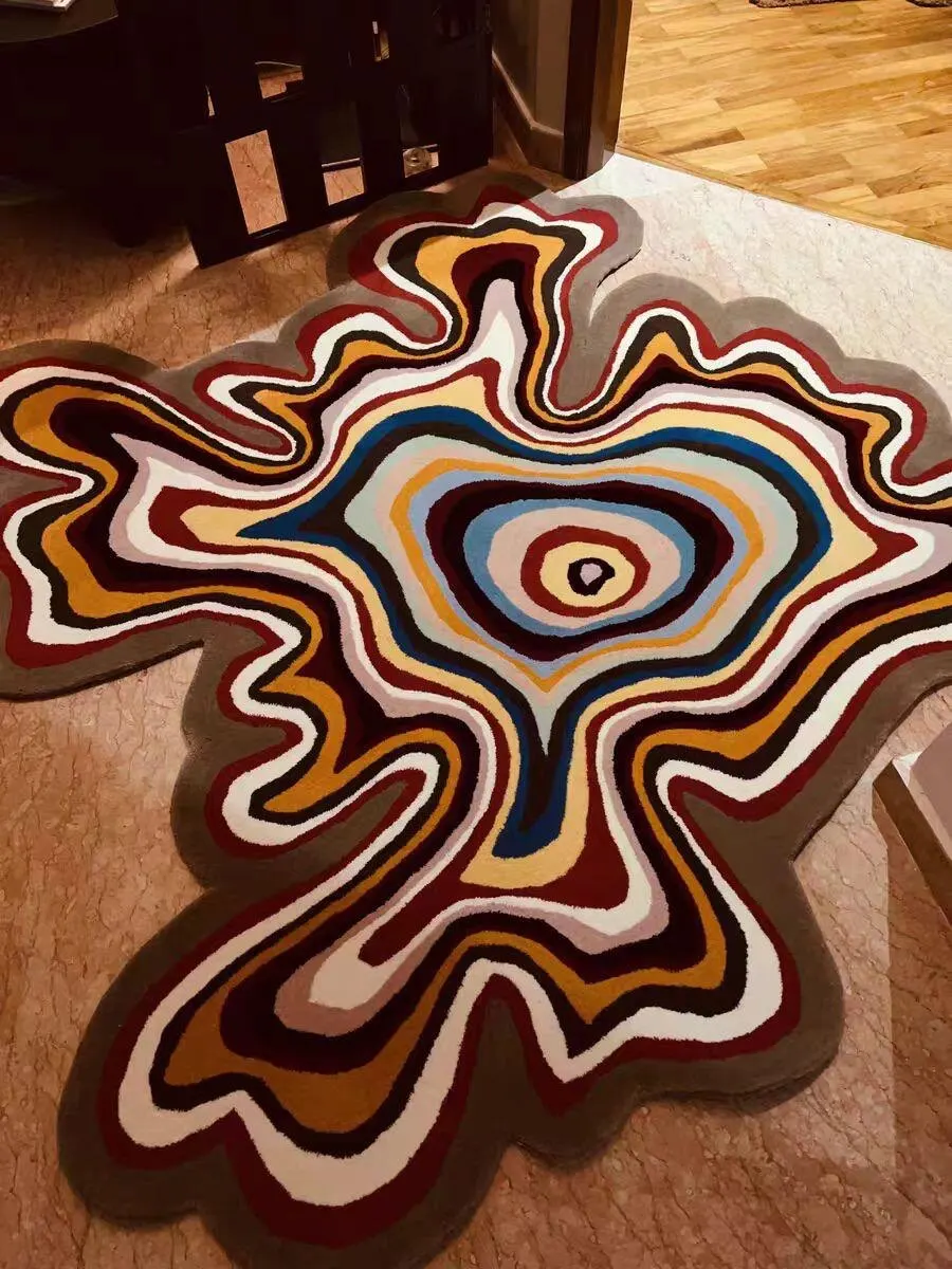 Modern Luxury Washable Carpet Rug for Living Room & Bedroom photo review