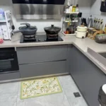 Kitchen Floor Mat Pvc Leather Waterproof Carpet Oil-proof Floral Rug Home Decoration Long Foot Mats Alfombra De Cocina 주방매트 photo review