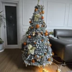 Flocking Folding Christmas Tree - Realistic Winter Decor photo review