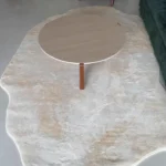 Light Luxury Striped Living Room Rug - Soft Washable Polyester photo review