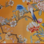 Chinese Style Landscape Kitchen Carpet Flower and Bird Pattern PVC Rug Retro Ethnic Style Non-slip Foot Mat Waterproof Floor Mat photo review