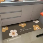 Kitchen Floor Mat Pvc Leather Non-slip Foot Mats Waterproof Oil-proof Home Decoration Flower Rug 주방바닥매트 Tappeto Cucina 주방매트 Pvc photo review