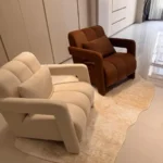 Modern Irregular Geometric Rug: Soft, Washable Living Room Style photo review