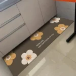 Kitchen Floor Mat Pvc Leather Non-slip Foot Mats Waterproof Oil-proof Home Decoration Flower Rug 주방바닥매트 Tappeto Cucina 주방매트 Pvc photo review