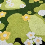 Soft Minimalist Geometric Rug - Modern Polyester Comfort photo review