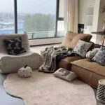 Custom Minimalist Polyester Rug - Soft, Washable & Non-Slip photo review