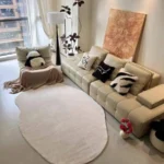 Custom Minimalist Polyester Rug - Soft, Washable & Non-Slip photo review