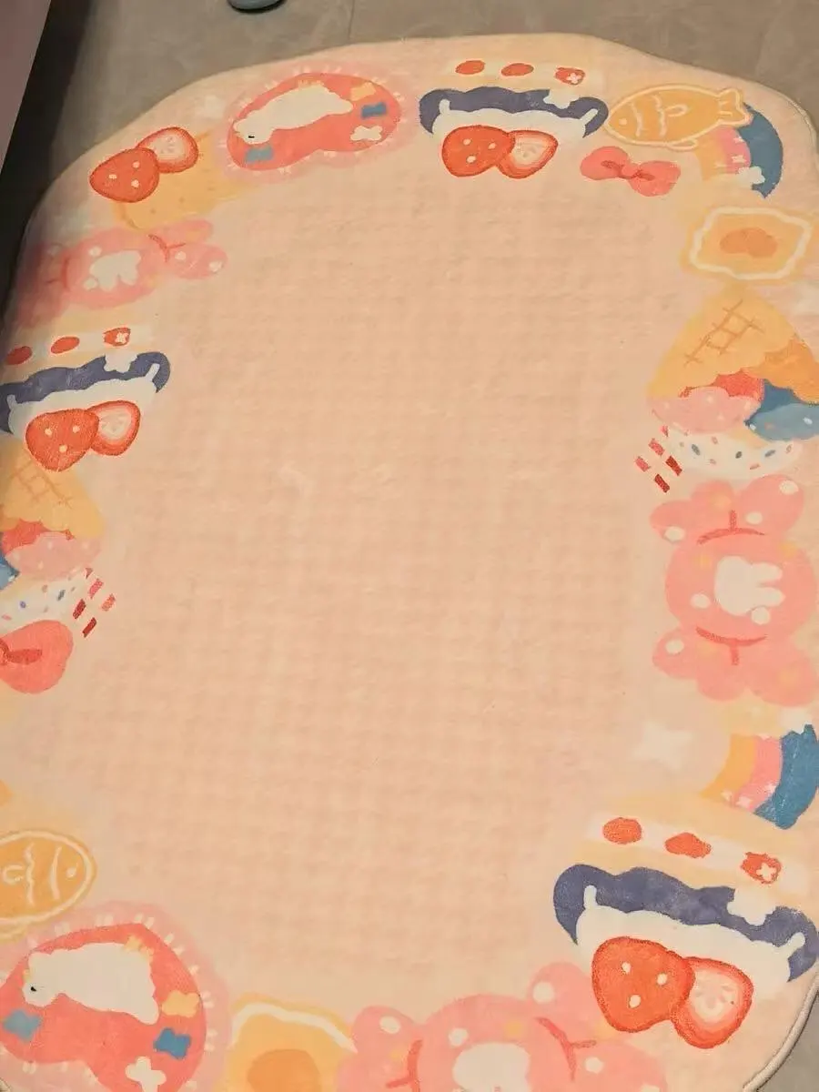 Custom Plaid K-Style Rug: Soft, Non-Slip Living Room Decor photo review