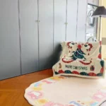 Custom Plaid K-Style Rug: Soft, Non-Slip Living Room Decor photo review