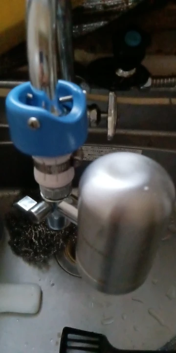 HOMFISH Stainless Steel Faucet Tap Water Filter Purifier System, NSF Certified Reduces Lead, Chlorine & Bad Taste Kitchen photo review