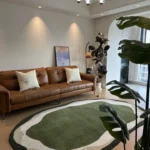 Soft Minimalist Geometric Rug - Modern Polyester Comfort photo review